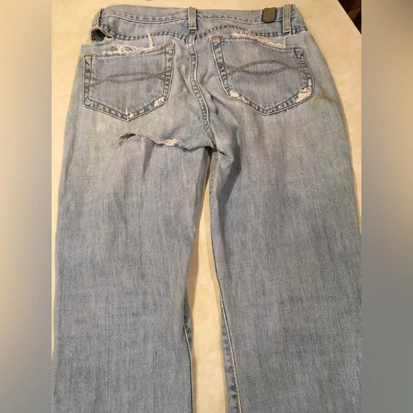 ABERCROMBIE & FITCH Womens Emma Very Distressed Jeans 25 - Picture 14 of 16